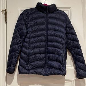 Uniqlo ultra light down jacket navy Sz L